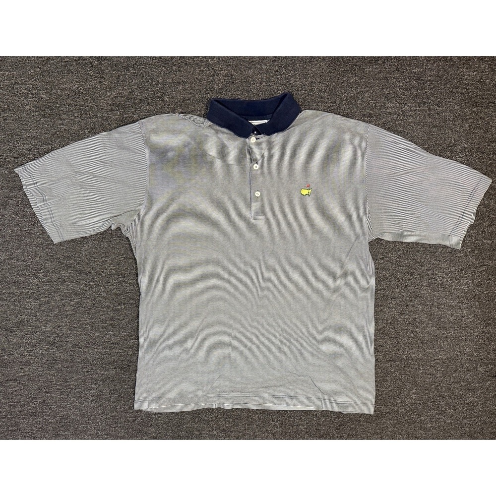 Masters Augusta National Golf Shop Polo Shirt Men's Large Striped